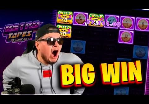 BIG WIN 57k IN RETRO TAPES SLOT 📼 ONLINE CASINO TOP RECORD WINS OF THE WEEK