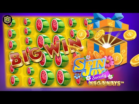 Slot BIG WIN 🔥 Spinjoy Society Megaways 🔥 Lady Luck Games – New Online Slot – All Features