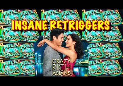 INSANE RETRIGGERS BIG WIN on Crazy Rich Asians Slot, Max Bet and More!