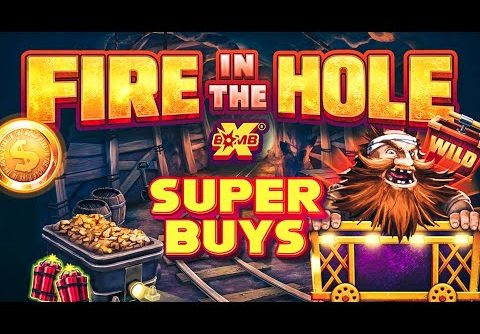 *SUPER BONUS BUYS* FIRE IN THE HOLE BUT CAN WE GET A BIG WIN? 🎰🎰