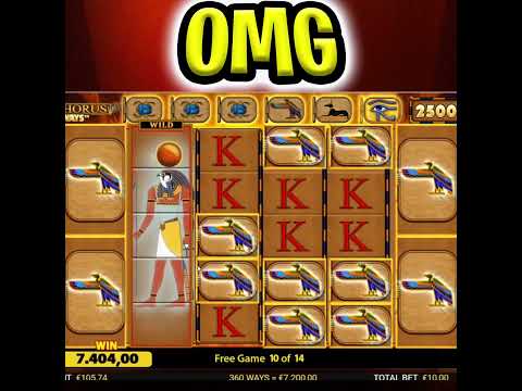 THIS CAN PAY 🤑 EYE OF HORUS MEGAWAYS SLOT 🔥 MEGA BIG WIN BONUS. #shorts