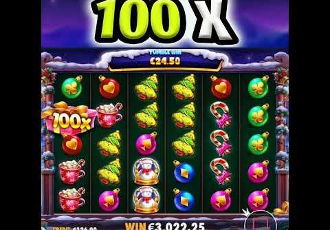 SANTA’S GREAT GIFT 🎁 SLOT MEGA BIG WIN 100X MULTIPLIER OMG‼️ #shorts