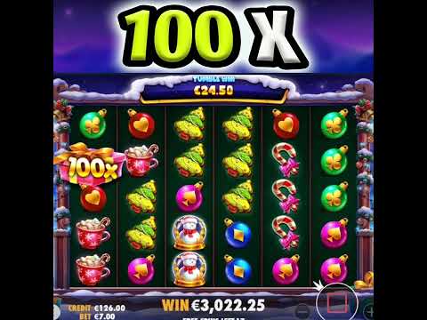 SANTA’S GREAT GIFT 🎁 SLOT MEGA BIG WIN 100X MULTIPLIER OMG‼️ #shorts