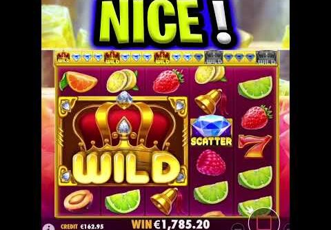 WE GOT THE MEGA WILD 🍓 JUICY FRUITS SLOT MEGA BIG WIN BONUS‼️ #shorts