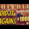😮😮😮BIG WIN just 4$ bet!!Buffalo link slot machine.