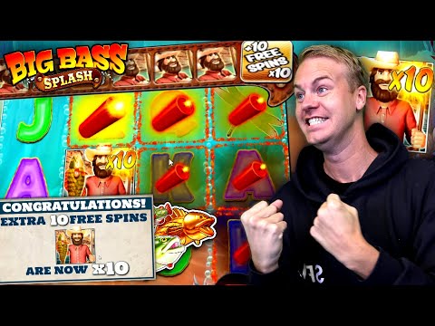 MAX LEVEL BONUS WINS on Big Bass Splash Slot!