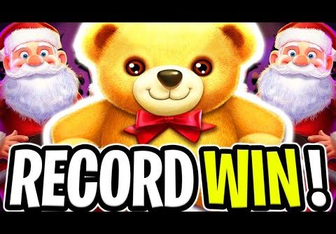 RECORD BIG WIN 🔥 SANTA’S WONDERLAND MAX BET SLOT 🤑 OMG BEST BONUS BUY EVER‼️