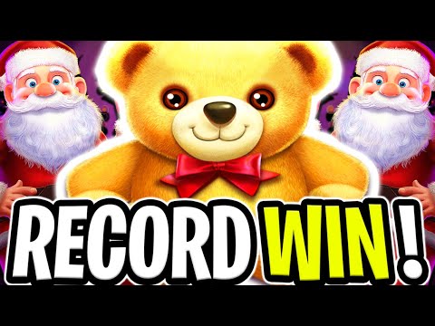 RECORD BIG WIN 🔥 SANTA’S WONDERLAND MAX BET SLOT 🤑 OMG BEST BONUS BUY EVER‼️