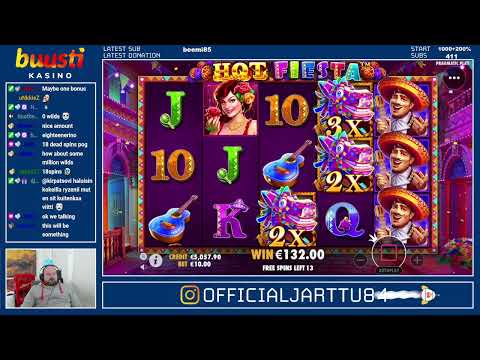 18 Free Spins!! Really Big Win From Hot Fiesta Slot!!