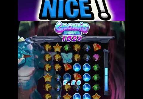 NEW GRONKS GEMS 💎 SLOT HUGE BIG WIN BONUS‼️ #shorts