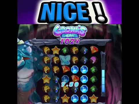 NEW GRONKS GEMS 💎 SLOT HUGE BIG WIN BONUS‼️ #shorts