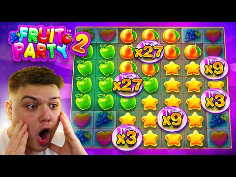 SENSATIONAL STACK GLITCH On FRUIT PARTY 2 PAYS HUGE (BONUS BUYS)