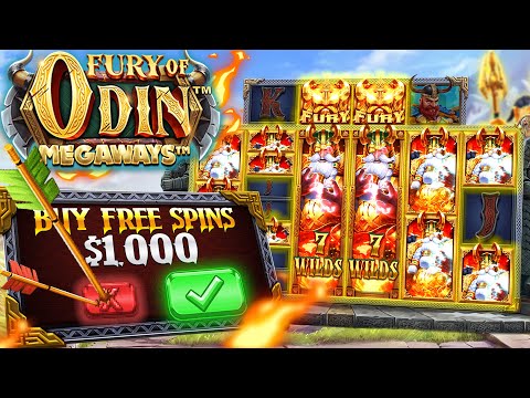MY BIGGEST WIN YET ON NEW FURY OF ODIN SLOT!!