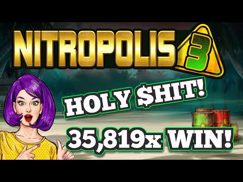 🔥 PLAYER HITS NITROPOLIS 3 BIG WIN 🔥 MASSIVE 35819x SUPER BONUS 🎰 ELK STUDIOS