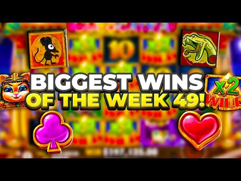 TOP 5 BIGGEST WINS OF THE WEEK 49 || INSANE $1,468,215 WIN ON BOOK OF TIME!!