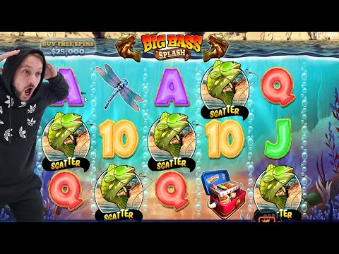 CASINO SLOT ONLINE – BIG BAS SPLASH – I GOT 5 SCATTERS BONUS – 20 FREE SPINS BIG WINS BONUS BUY