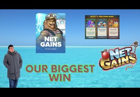 I tried Net Gains slot because of @WatchGamesTV and got my biggest win