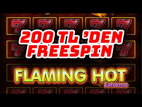 🔥 FLAMİNG HOT EXTREME 🔥 200 ‘DEN FREESPİN 🔥 EGT SLOT OYUNLARI #egt #egtslot #slotizle #slotoyunları