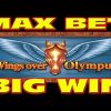 Wings Over Olympus MAX BET & RETRIGGER Slot Machine BIG WIN
