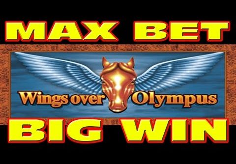 Wings Over Olympus MAX BET & RETRIGGER Slot Machine BIG WIN