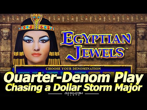 Egyptian Jewels Slot Machine – Chasing a Dollar Storm Major on Quarter Denom at Soboba Casino