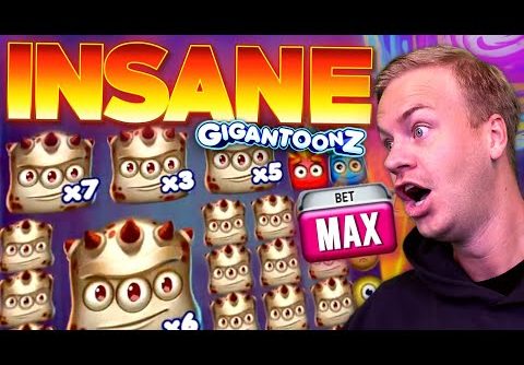 INSANE HIGH STAKES MEGA WIN ON GIGANTOONZ!!! (Reactoonz)