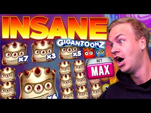 INSANE HIGH STAKES MEGA WIN ON GIGANTOONZ!!! (Reactoonz)