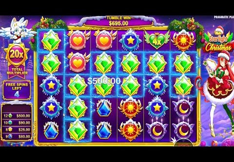 STARLIGHT CHIRSTMAS  – 1 HOUR BONUS BUY – HIT BIG TUMBLE WIN – HUGE WIN CASINO SLOT ONLINE