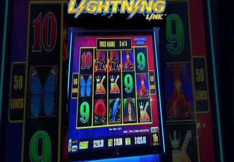 BIG WIN ON TIKI FIRE LIGHTNING LINK SLOT MACHINE #shorts