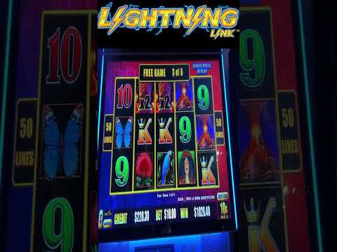 BIG WIN ON TIKI FIRE LIGHTNING LINK SLOT MACHINE #shorts