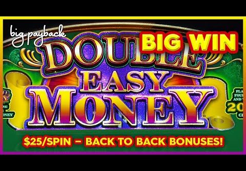 BACK TO BACK BONUSES, YEAH! Double Easy Money Slot – $25/SPIN BIG WIN SESSION!