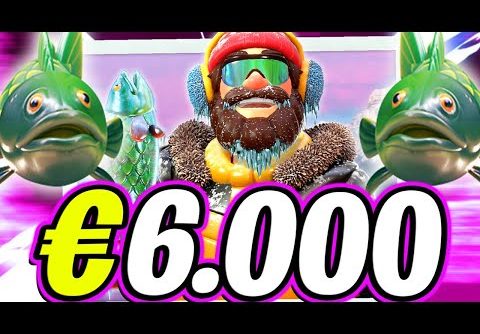 BIGGER BASS BLIZZARD 🔥 MAX BET €6.000 BONUS BUYS 🤑 CAN THIS SLOT PAY BIG WINS‼️