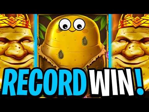 MY BIGGEST WIN 🤑 ON ROYAL POTATO SLOT PAID HUGE OMG‼️