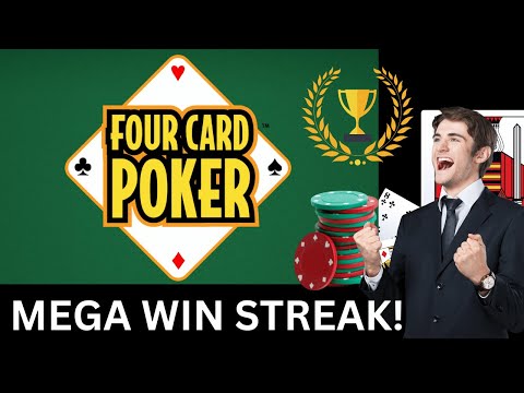 MEGA WIN STREAK on Four Card Poker – Big wins!