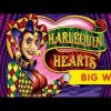 BIG WIN BONUS! Harlequin Hearts Slot – RETRIGGER, YES!