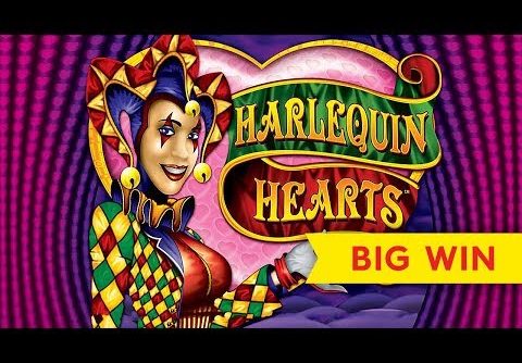 BIG WIN BONUS! Harlequin Hearts Slot – RETRIGGER, YES!