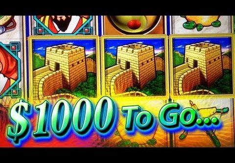 $1000 Cash out Great Wall Bonus – BIG WIN 5c WMS Video Slots