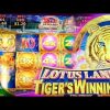 Lotus Land Tiger’s Winnings BIG WIN BONUSES!!! 1c Konami Slots