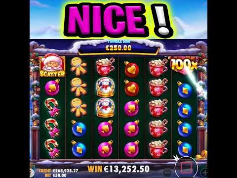 LAST SPIN MEGA BIG WIN 🤑 100X MAX MULTIPLIER 🔥 SANTA’S GREAT GIFT SLOT‼️ #shorts