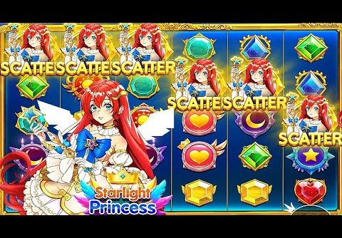 SUPER RARE 6 SCATTER BONUS on STARLIGHT PRINCESS (HUGE WIN)