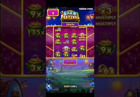 Slot Kazançları Part 3 – Barn Festival İnanılmaz Max Win – 20000x #slot #bigwin