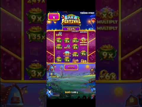 Slot Kazançları Part 3 – Barn Festival İnanılmaz Max Win – 20000x #slot #bigwin