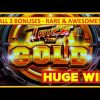 HUGE WIN from ALL 3 BONUSES: RARE! Twice the Gold Slots – AWESOME!