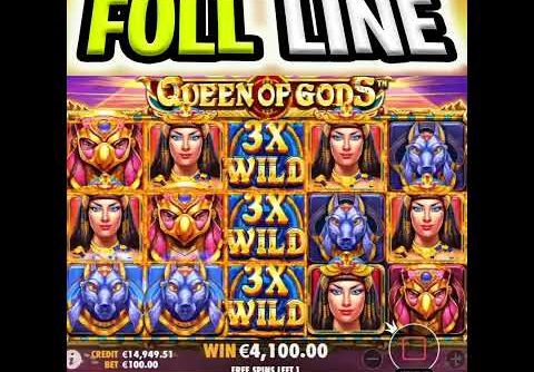 THIS ONE SPIN SAVED THE BONUS OMG MEGA BIG WIN QUEEN OF GODS SLOT #shorts