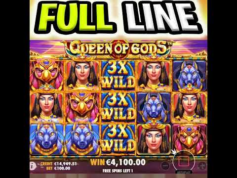 THIS ONE SPIN SAVED THE BONUS OMG MEGA BIG WIN QUEEN OF GODS SLOT #shorts