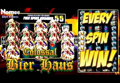 Colossal Bier Haus Slot Machine – Min Bet – HUGE “COLOSSAL” WIN!!