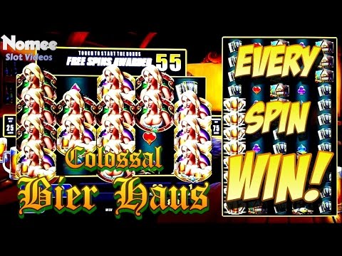 Colossal Bier Haus Slot Machine – Min Bet – HUGE “COLOSSAL” WIN!!