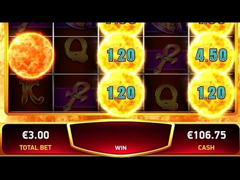 Slot EGYPTIAN SUN bet 3€ Super Mega Win