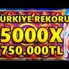 GATES OF OLYMPUS | Türkiye Rekoru En Yüksek Kazanç 5000x | #slot #rekor #gatesofolympus