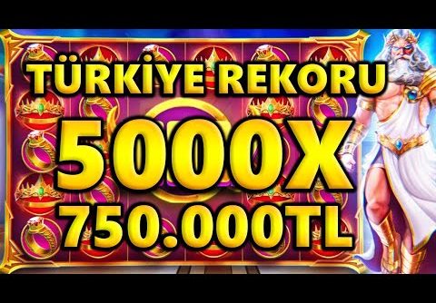 GATES OF OLYMPUS | Türkiye Rekoru En Yüksek Kazanç 5000x | #slot #rekor #gatesofolympus